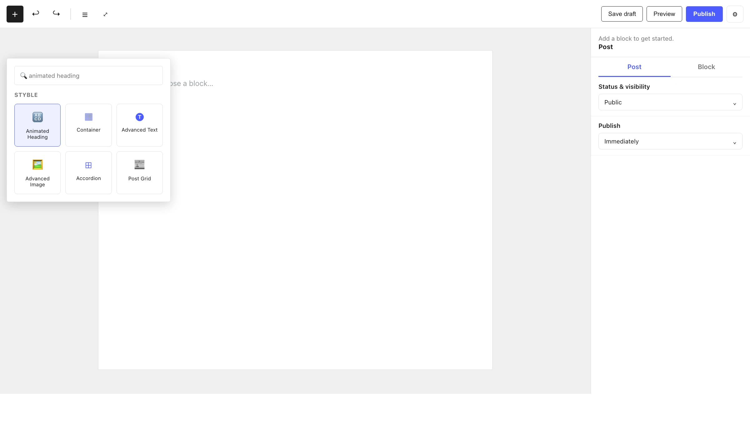 Adding an Animated Heading